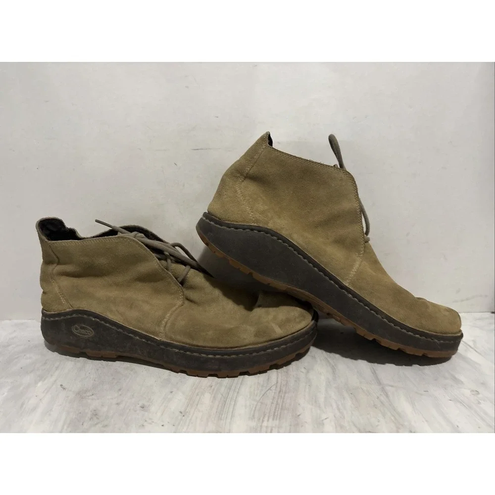 Chaco Paonia Desert Boot Mens 11 Tan Wool Blend Casual Outdoor Chukka J150127